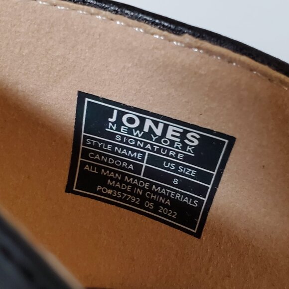 Jones New York Black Pointed Toe Candora Pumps Size 8 - Picture 6 of 8